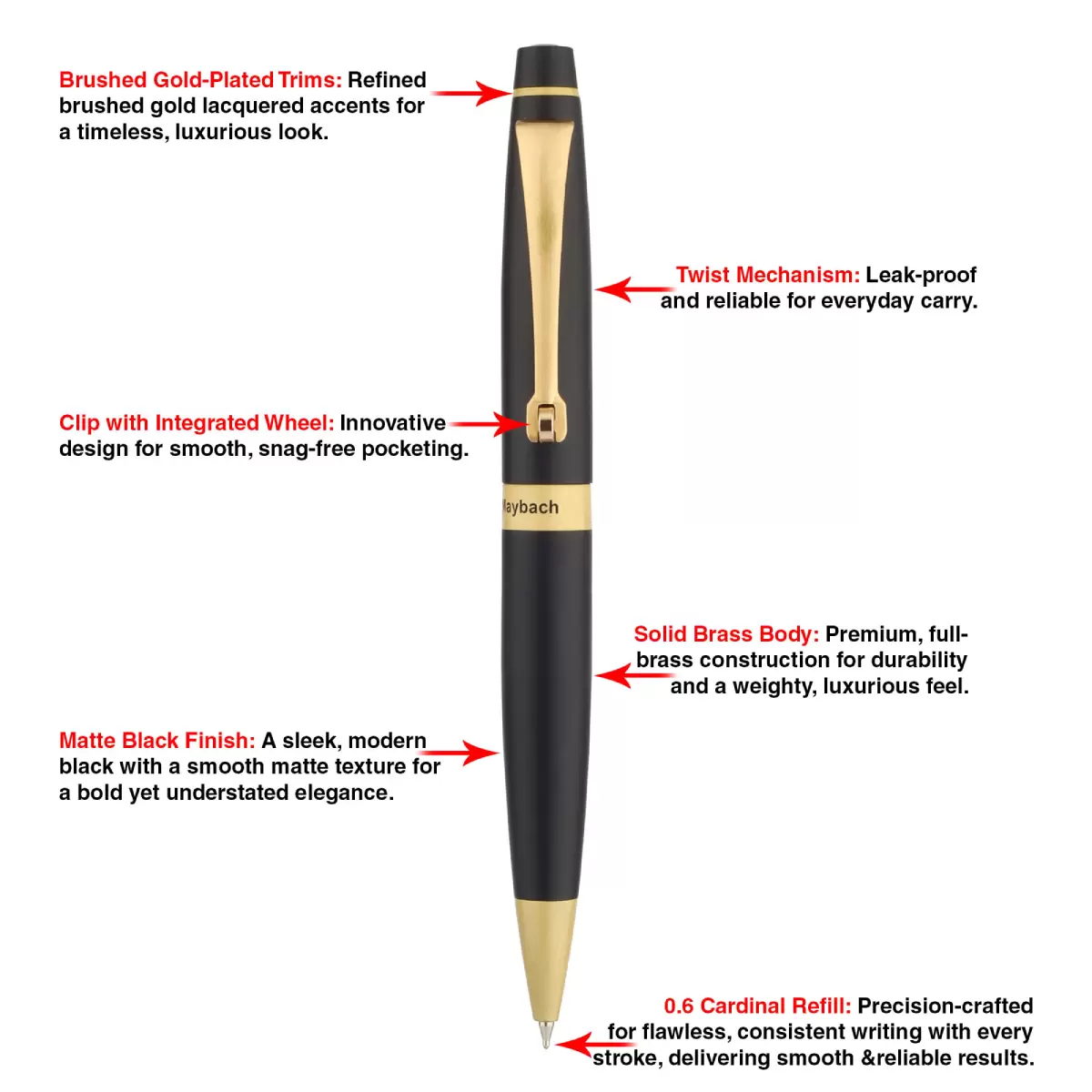 Oliver Maybach Matte Ball Pen