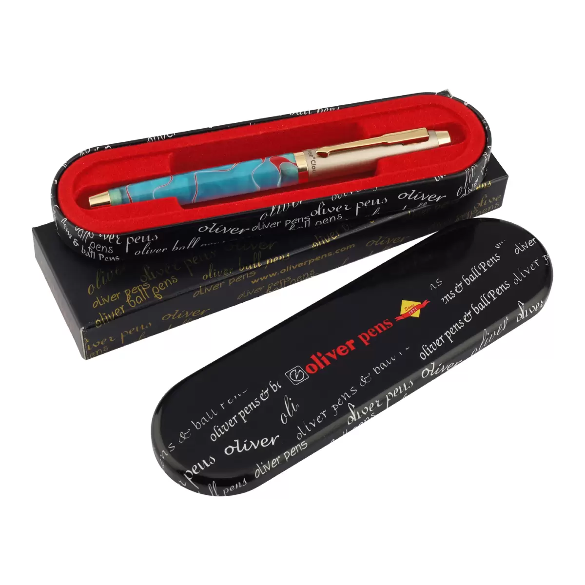 Oliver Cloud Acrylic G Roller Pen With T Box B