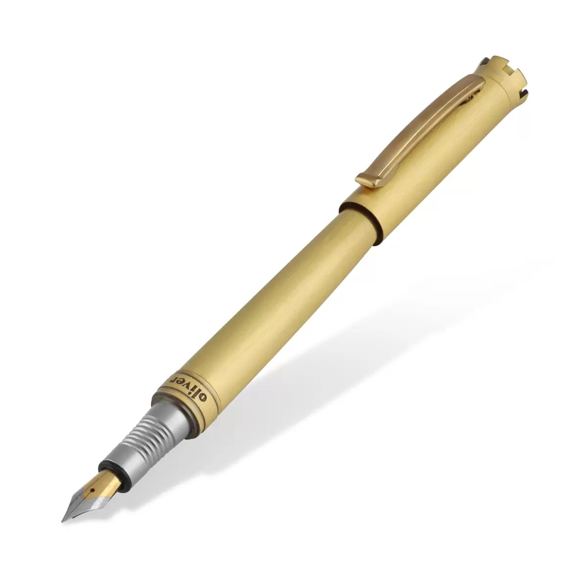 Oliver Crown Brush Finish Fountain Pen A