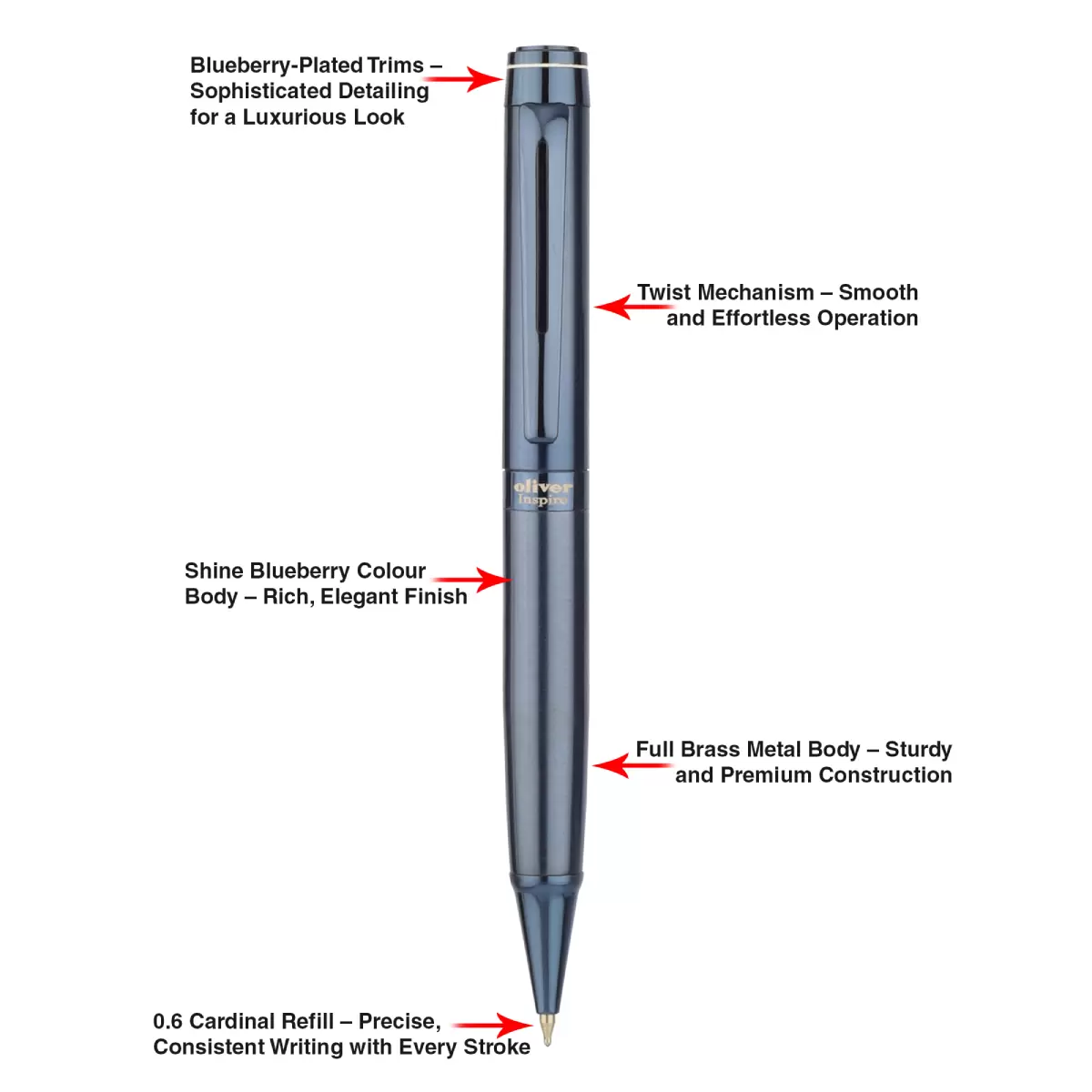 Oliver Inspire Ball pen With T Box A