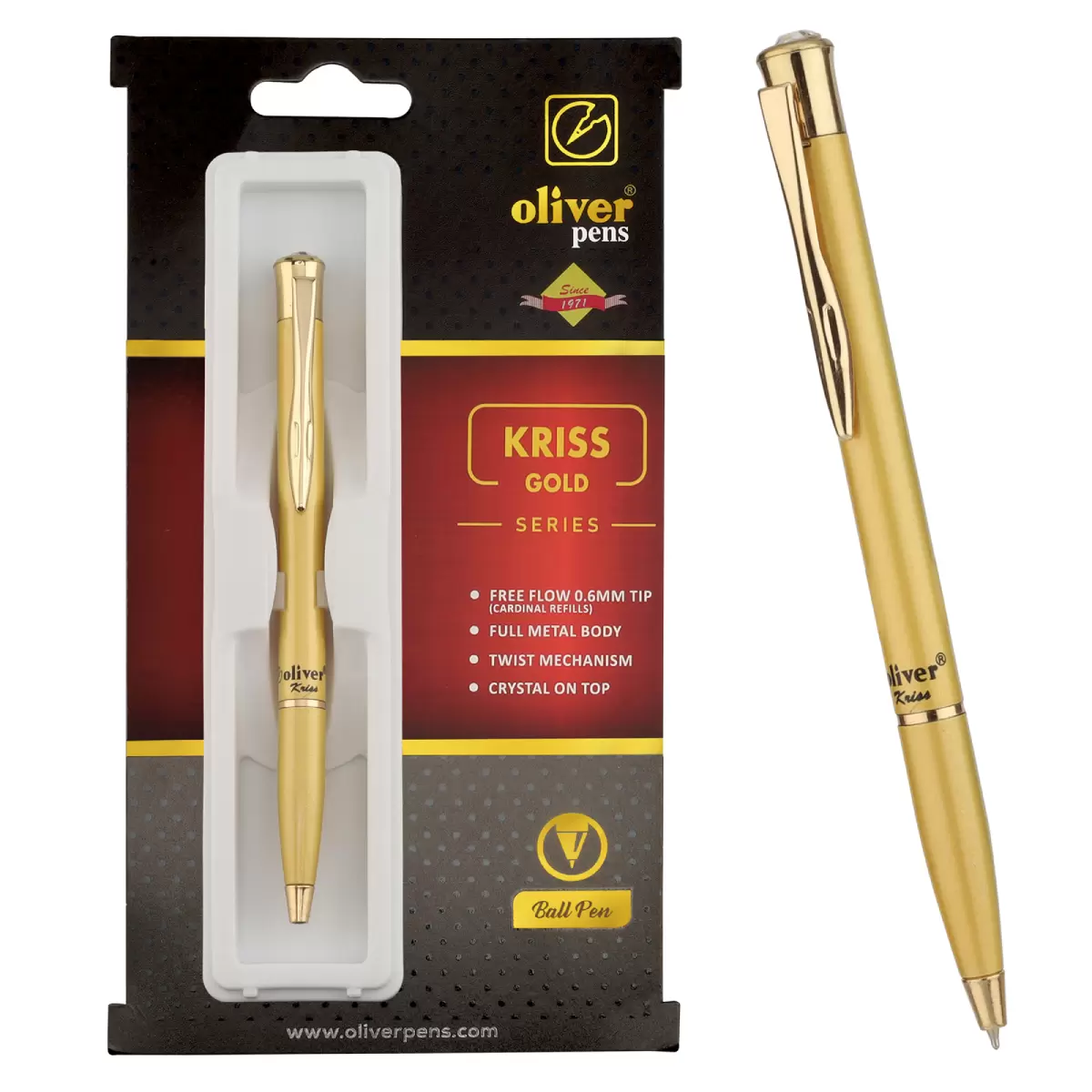 Oliver Kriss Gold Ball Pen