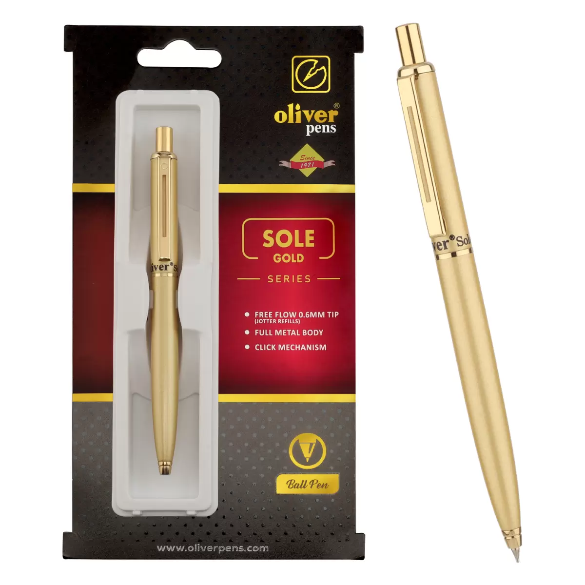Oliver Sole Gold Ball Pen