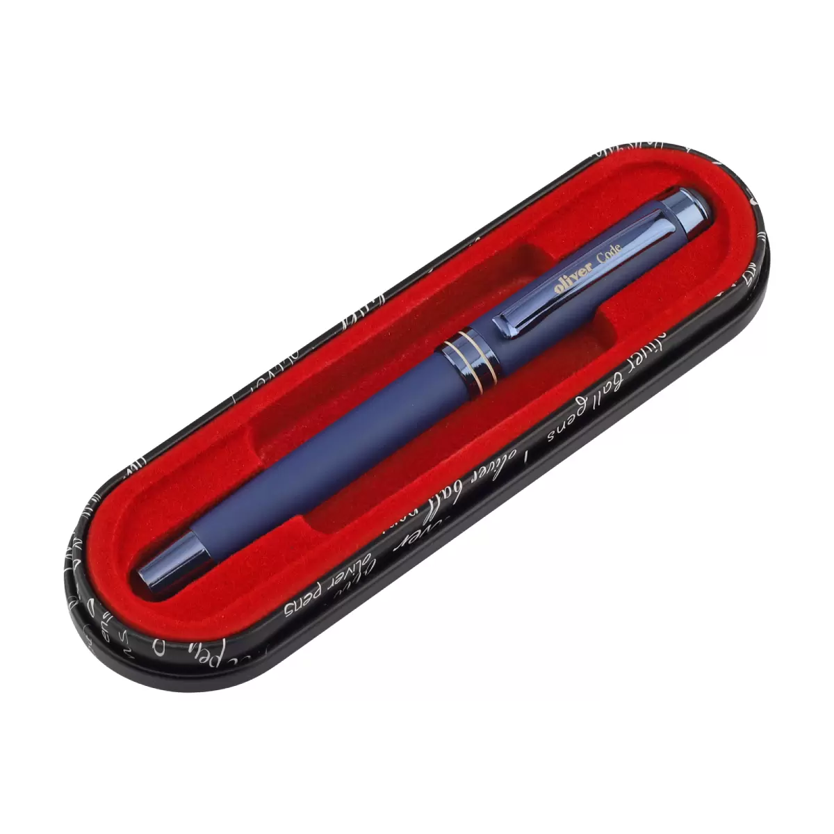Oliver Code Matte Blueberry Fountain Pen With T Box A
