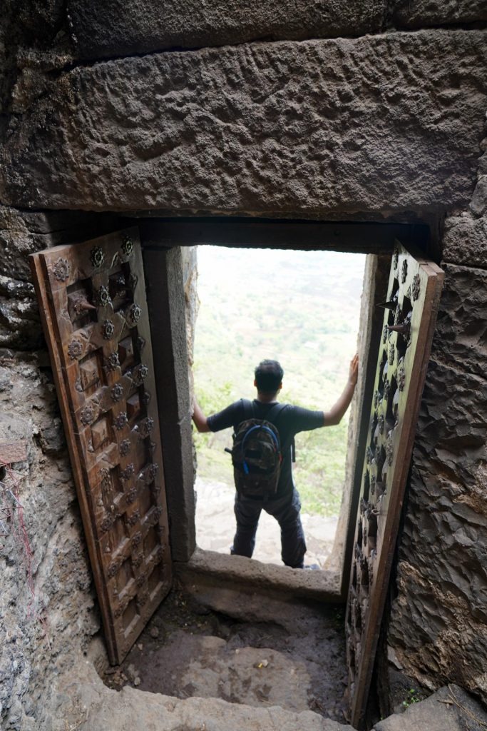 Tikona-Fort-Restored-Door